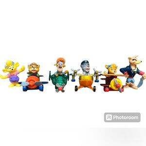 Vintage Disney 1989 Talespin Diecast McDonald’s  Happy Meal Toys Lot of 6